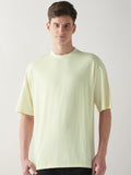Bewakoof Men Cotton White Solid Oversize T-Shirt