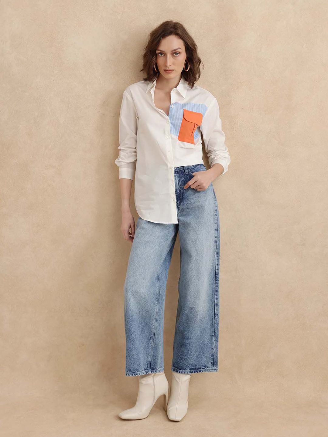 RAREISM Women Comfort Opaque Casual Shirt