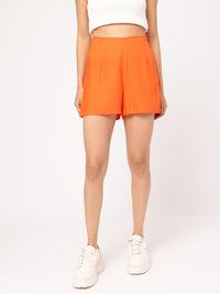 DressBerry Women Holiday Hype Solid Shorts