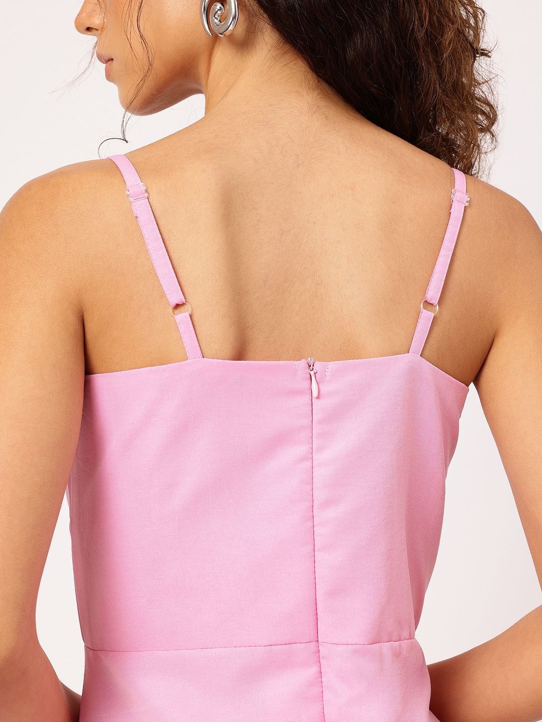 DressBerry Strap & Slay Front Bow A-Line Dress