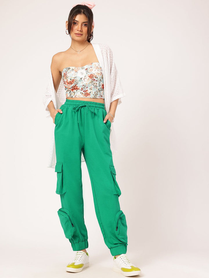 DressBerry Women Utility Outfitter Cargo Style Joggers