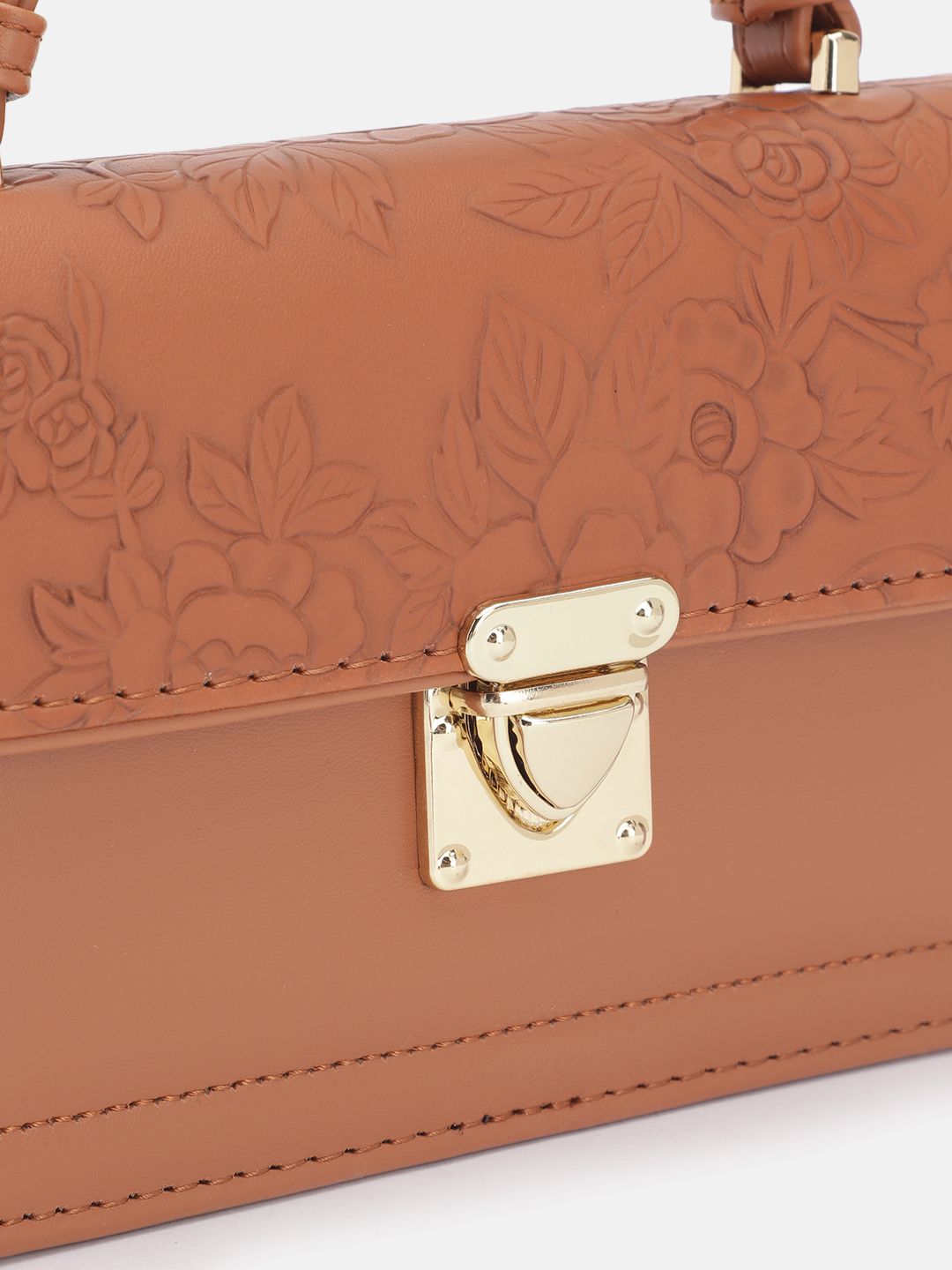 DressBerry Textured Structured Satchel