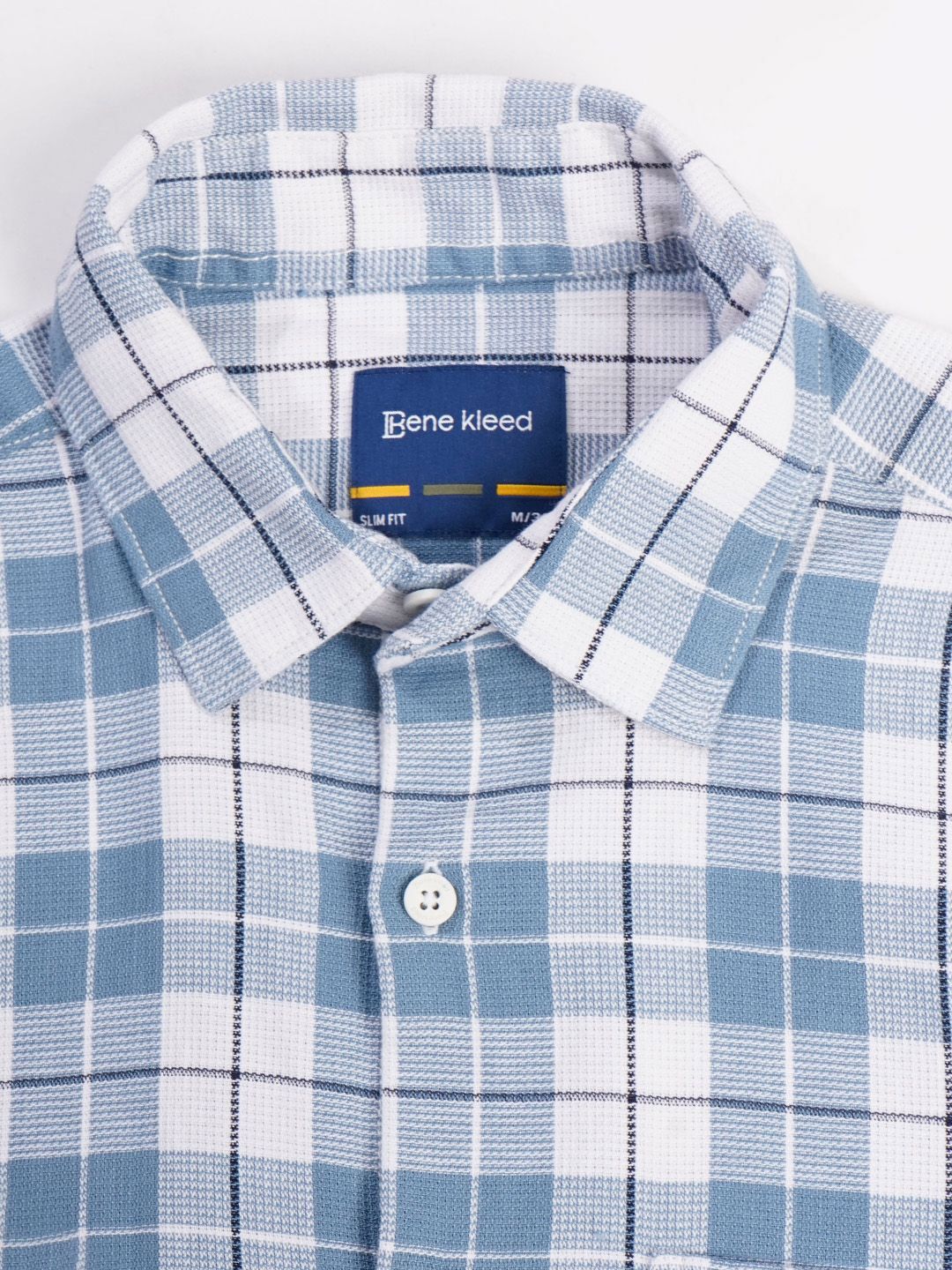Bene Kleed Men Slim Fit Checked Cotton Casual Shirt