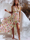 DressBerry Floral Print Fit & Flare Maxi Dress