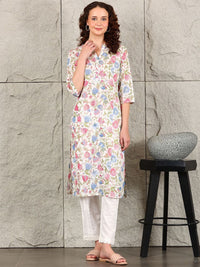 W Women Floral Kurta