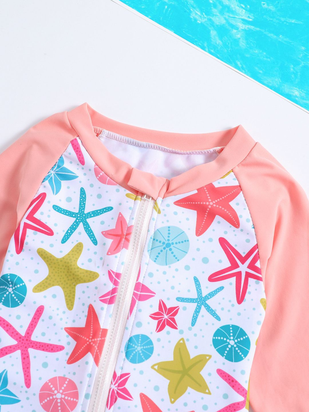 YK Girls Printed Bodysuit