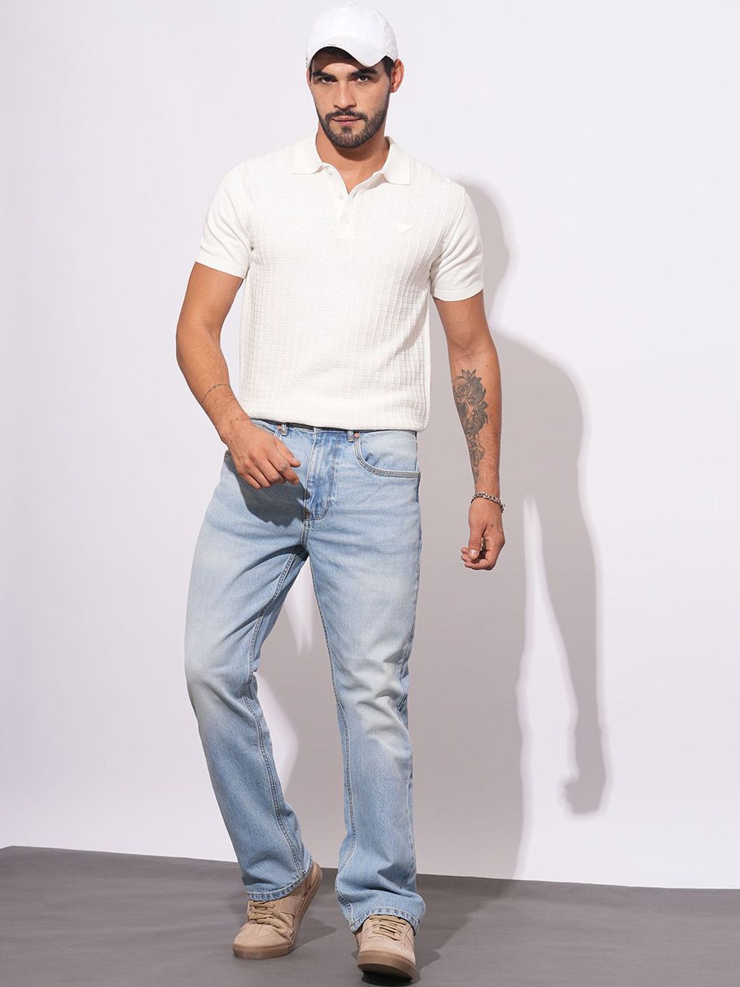 Being Human Men Classic Light Fade Stretchable Jeans