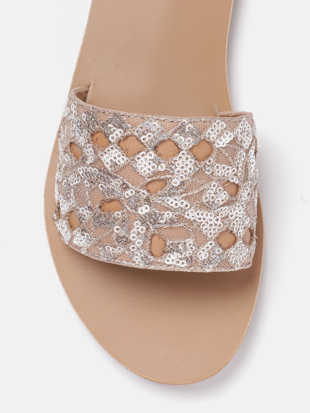 Anouk Women Embroidered Open Toe Flats