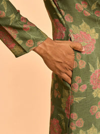 Diwas by Manyavar Men Floral Printed Kurta