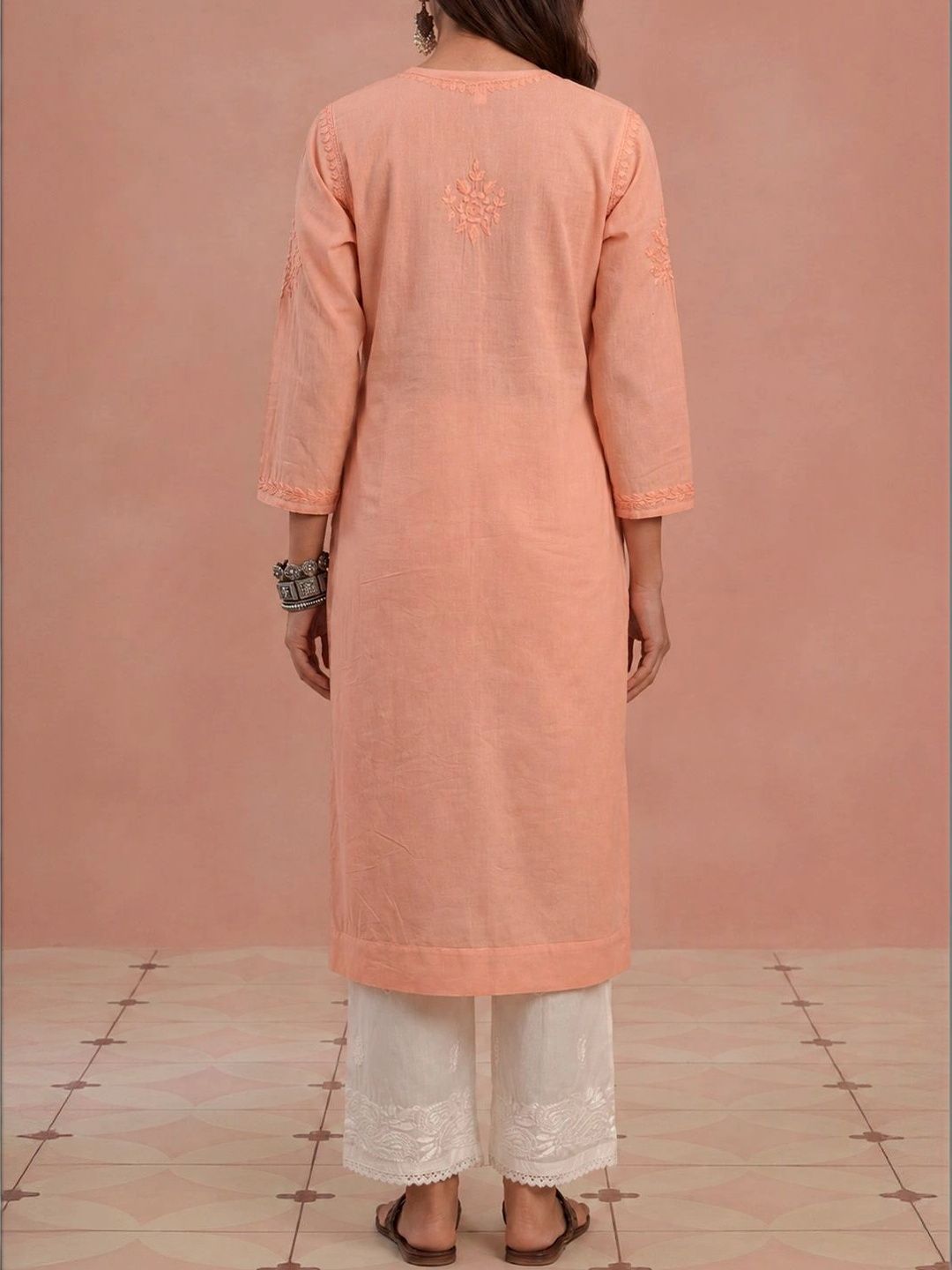 House of Chikankari Women Ethnic Motifs Embroidered Chikankari Kurta