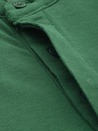 Being Human Henley Neck Pure Cotton T-shirt