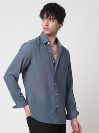 VASTRADO Men Classic Slim Fit Opaque Casual Shirt