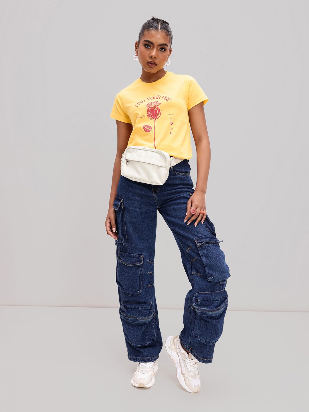 DressBerry Dare To Dream Printed Round Neck T-shirt