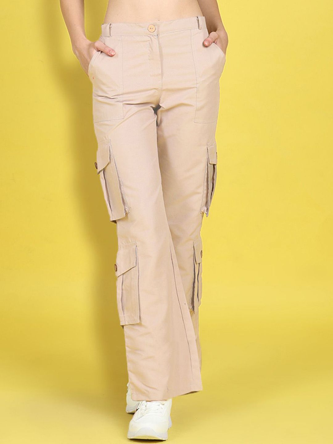 Cutiekins Girls Regular Fit Mid-Rise Easy Wash Cargos