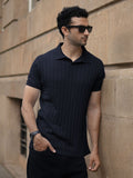 Powerlook SS25 Self Design Polo Collar T-Shirt