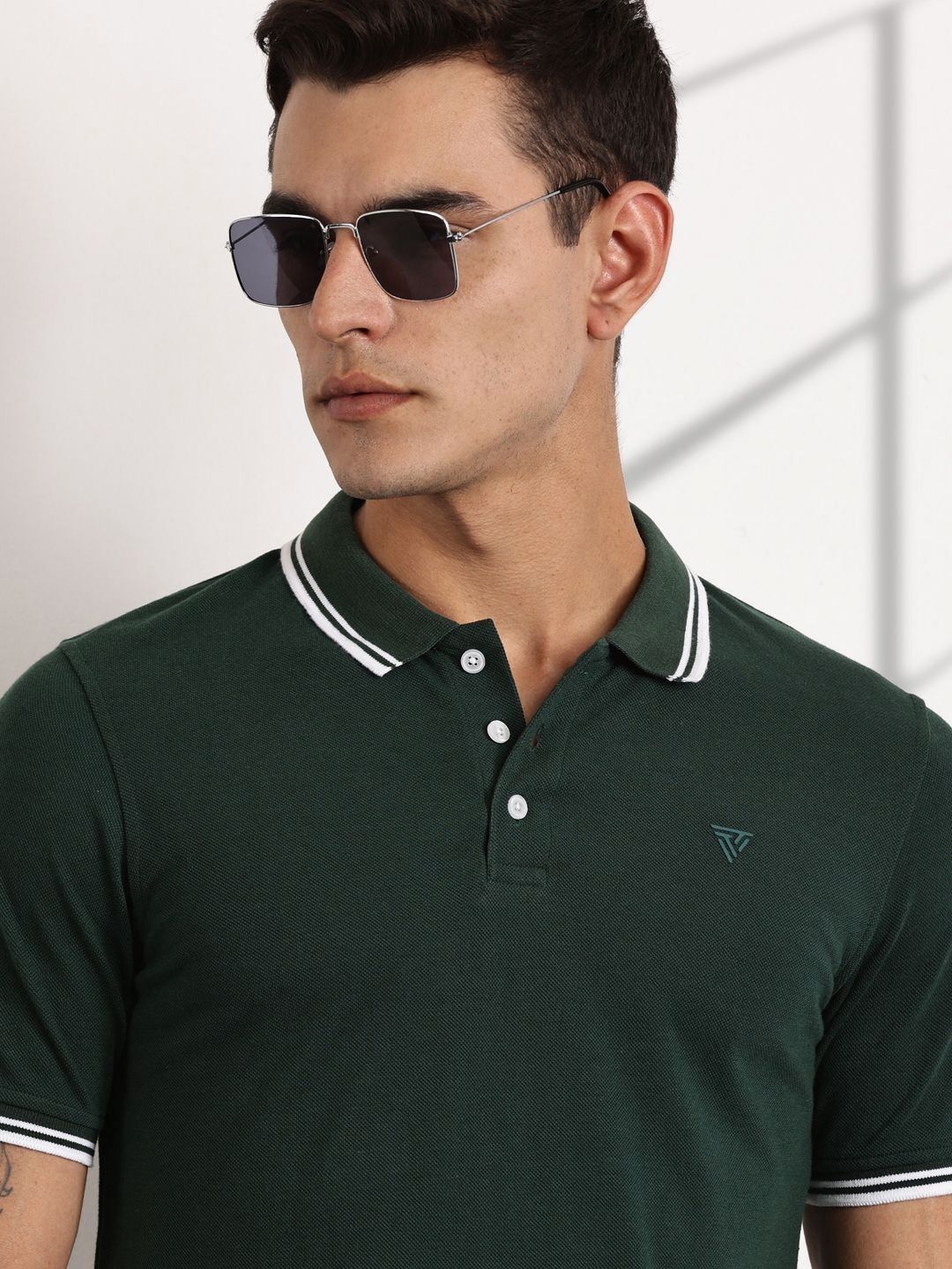 Thomas Scott Men Polo Collar Pockets T-shirt