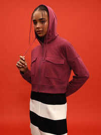 DressBerry Hooded Drop-Shoulder Sweatshirt