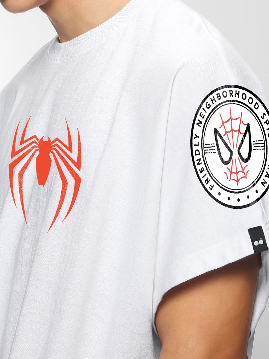 Bewakoof Spiderman  Printed Pure Cotton T-shirt