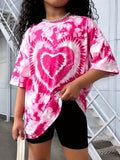 YK Girls Dyed T-shirt with Shorts