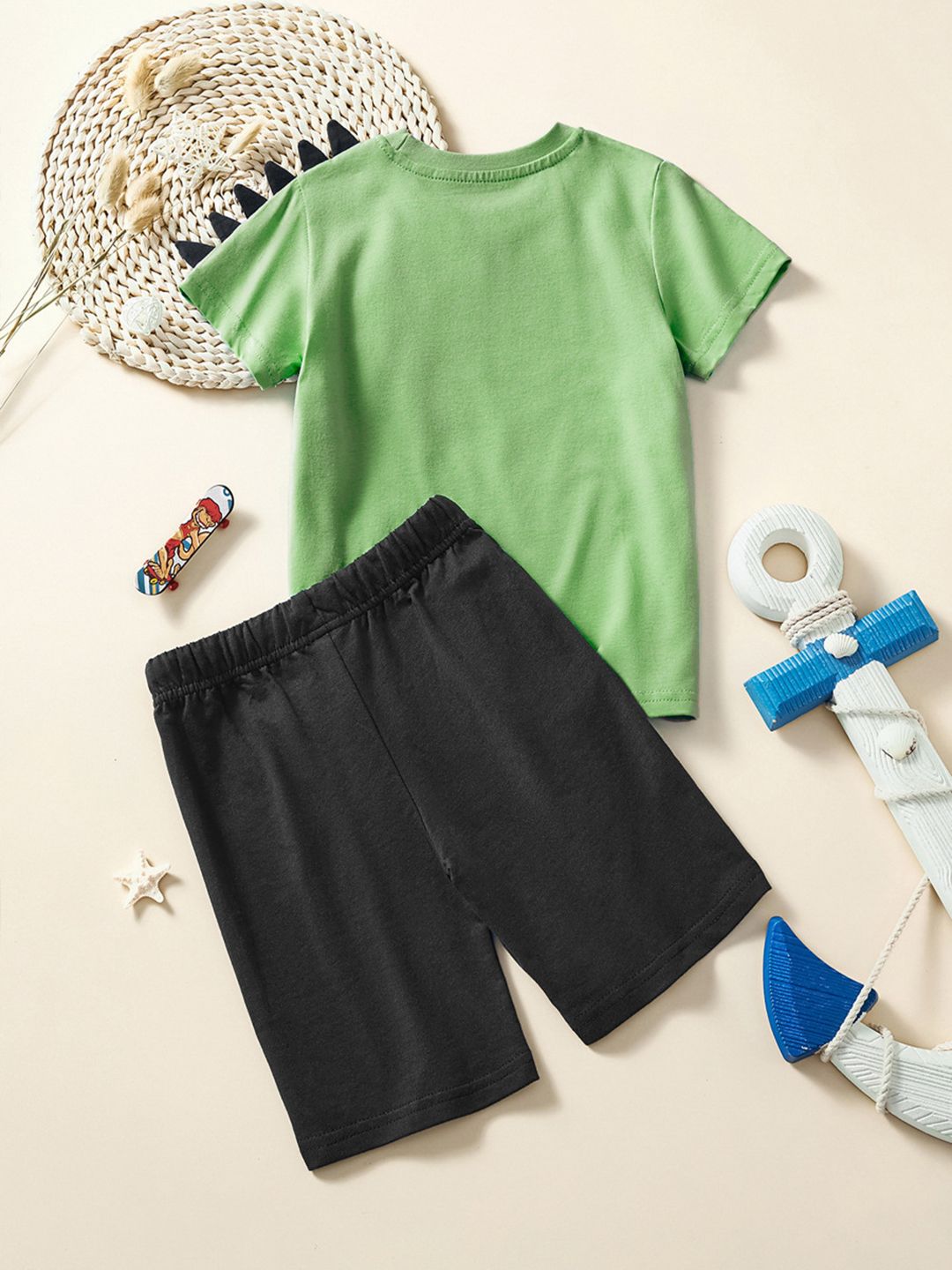 YK Boys Printed T-shirt With Shorts