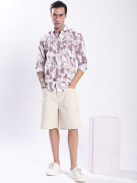 Bene Kleed Men Relax Fit Distressed Denim Shorts