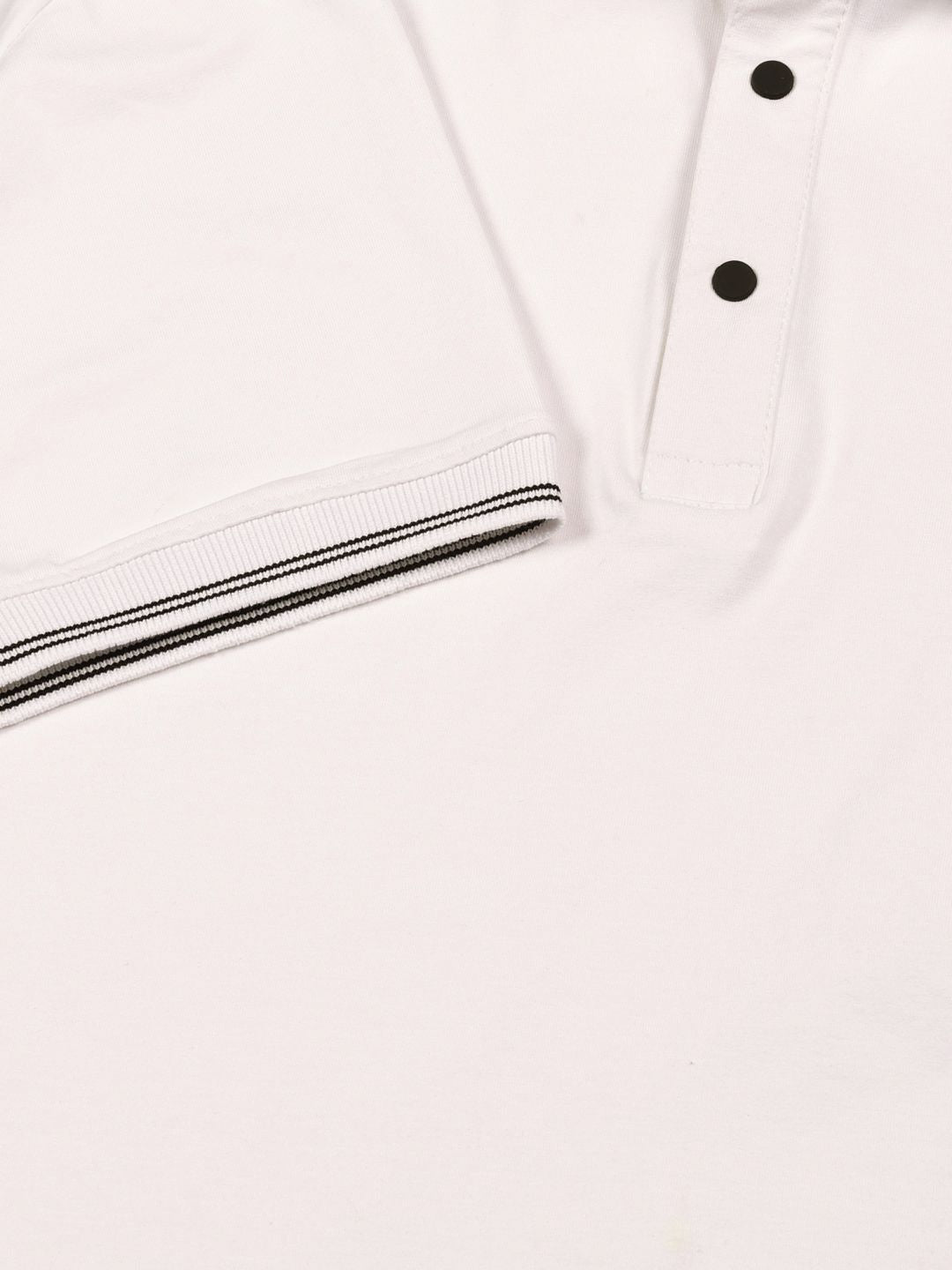 Thomas Scott Men Solid Polo Collar Cotton T-shirt