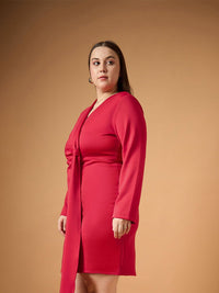 SASSAFRAS Curve Scuba Bodycon Dress