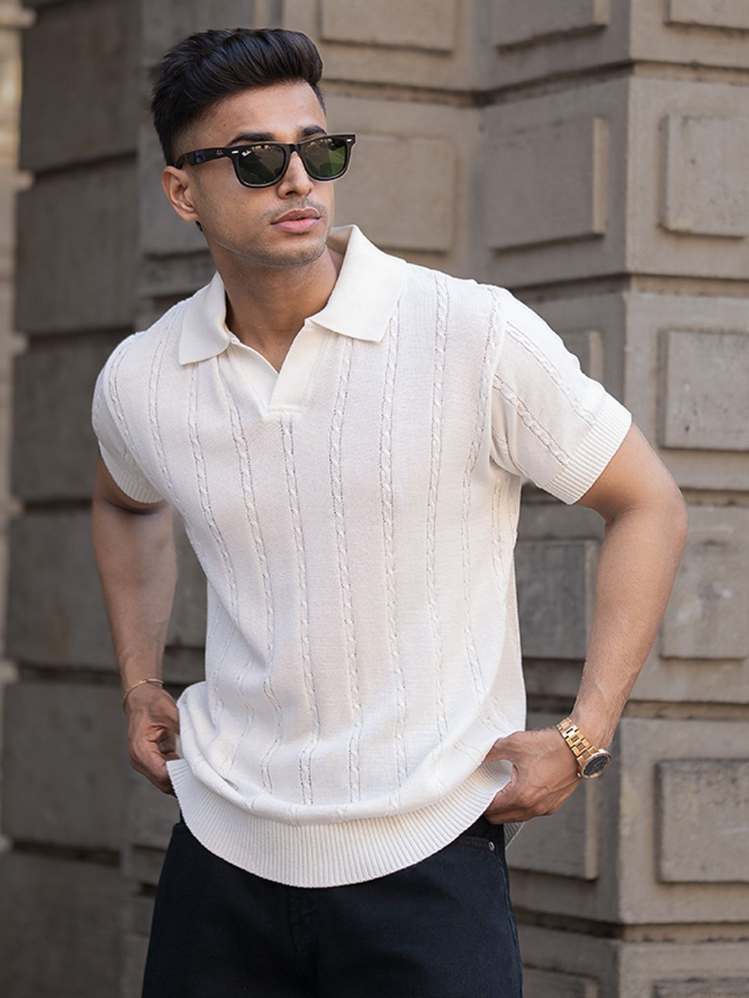 Powerlook Men Polo Collar T-shirt