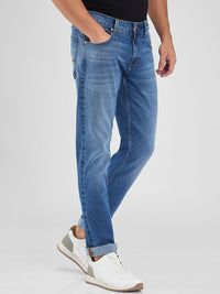 SPYKAR Men Slim Fit Low-Rise Light Fade Stretchable Jeans