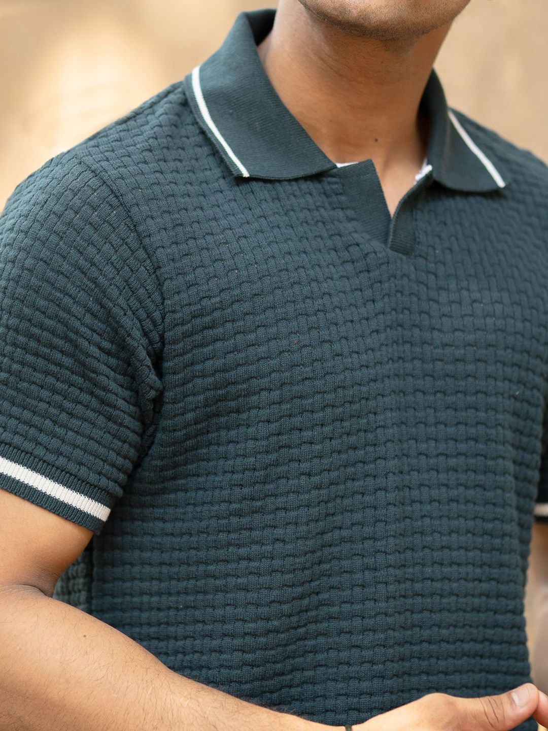 Powerlook Men Polo Collar T-shirt