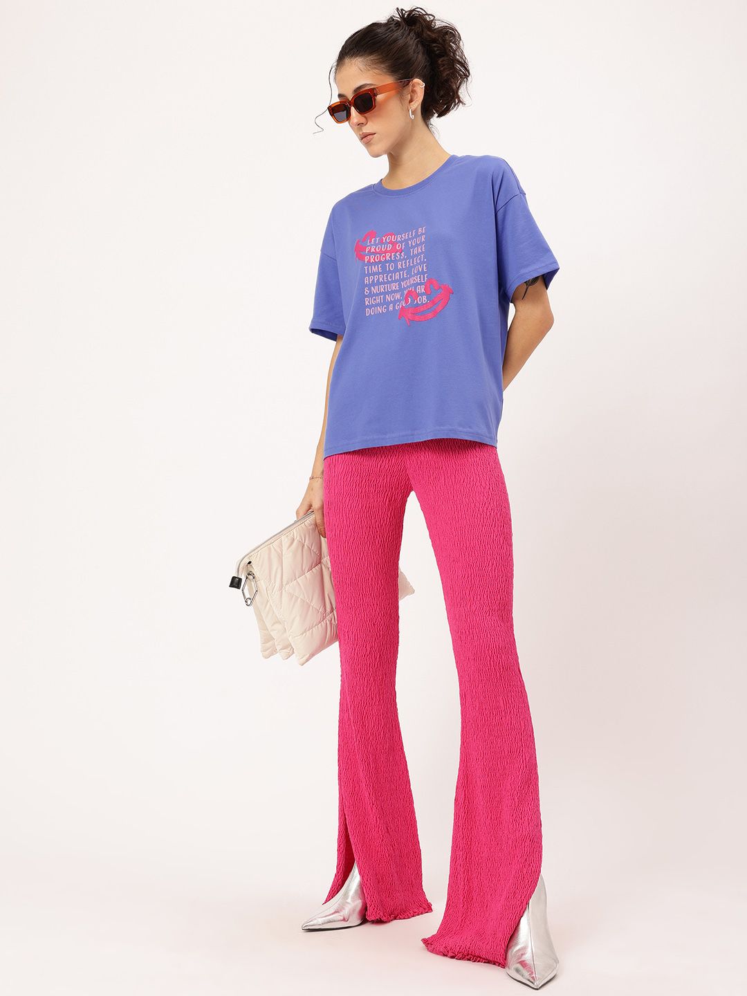 DressBerry Self-Love Typography Print T-shirt