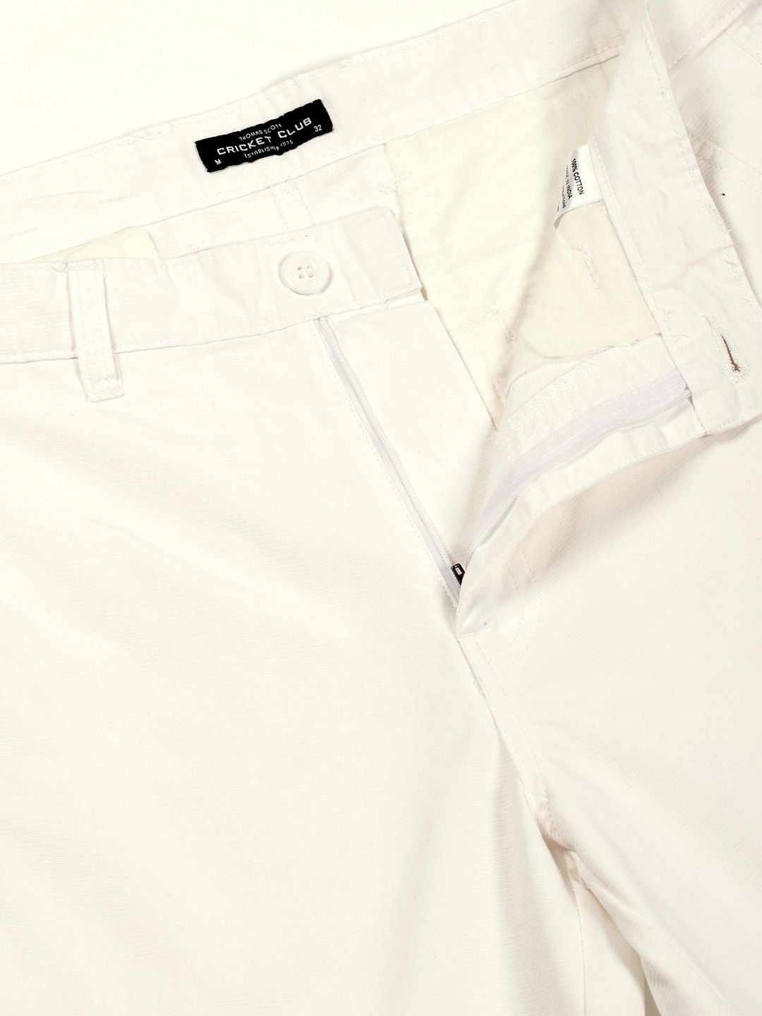 Thomas Scott Men Smart Cricket Club Collection Easy Wash Woven Cargo Trouser