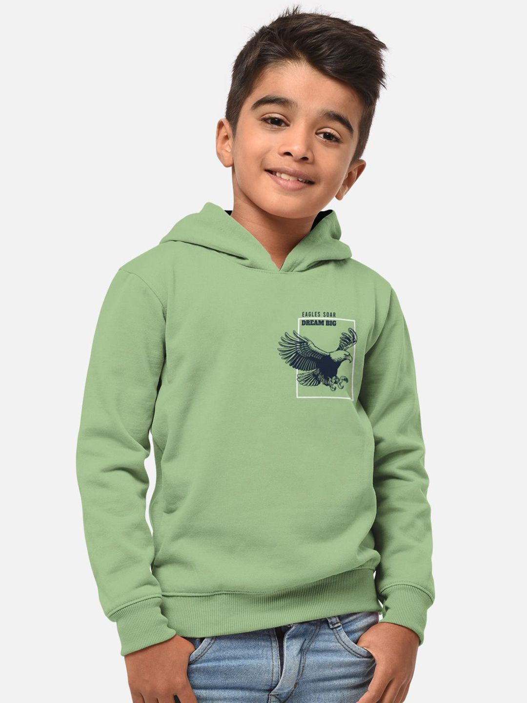 HELLCAT Boys Printed Hooded T-shirt With Jogger