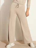 SASSAFRAS Women Mid-Rise Cotton Solid Track Pants