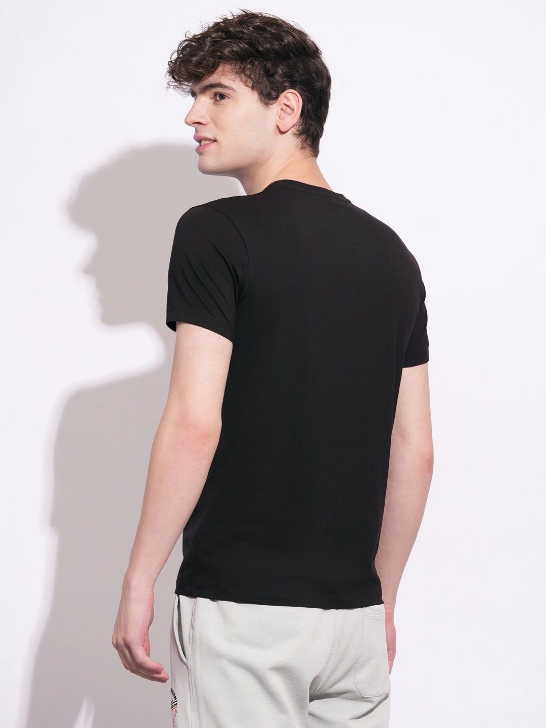 Being Human Men Brand Logo Printed Slim Fit T-shirt