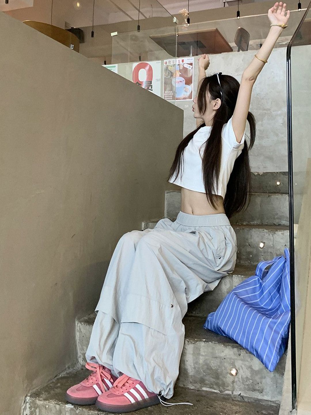 DressBerry Women High-Rise Flared Wide Leg Trousers