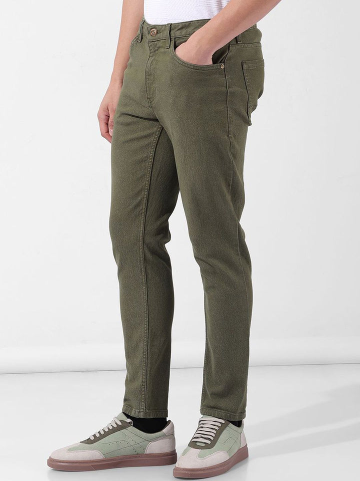 The Indian Garage Co Men Slim Fit Mid-Rise Stretchable Jeans