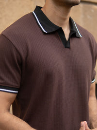 Powerlook Men Polo Collar T-shirt