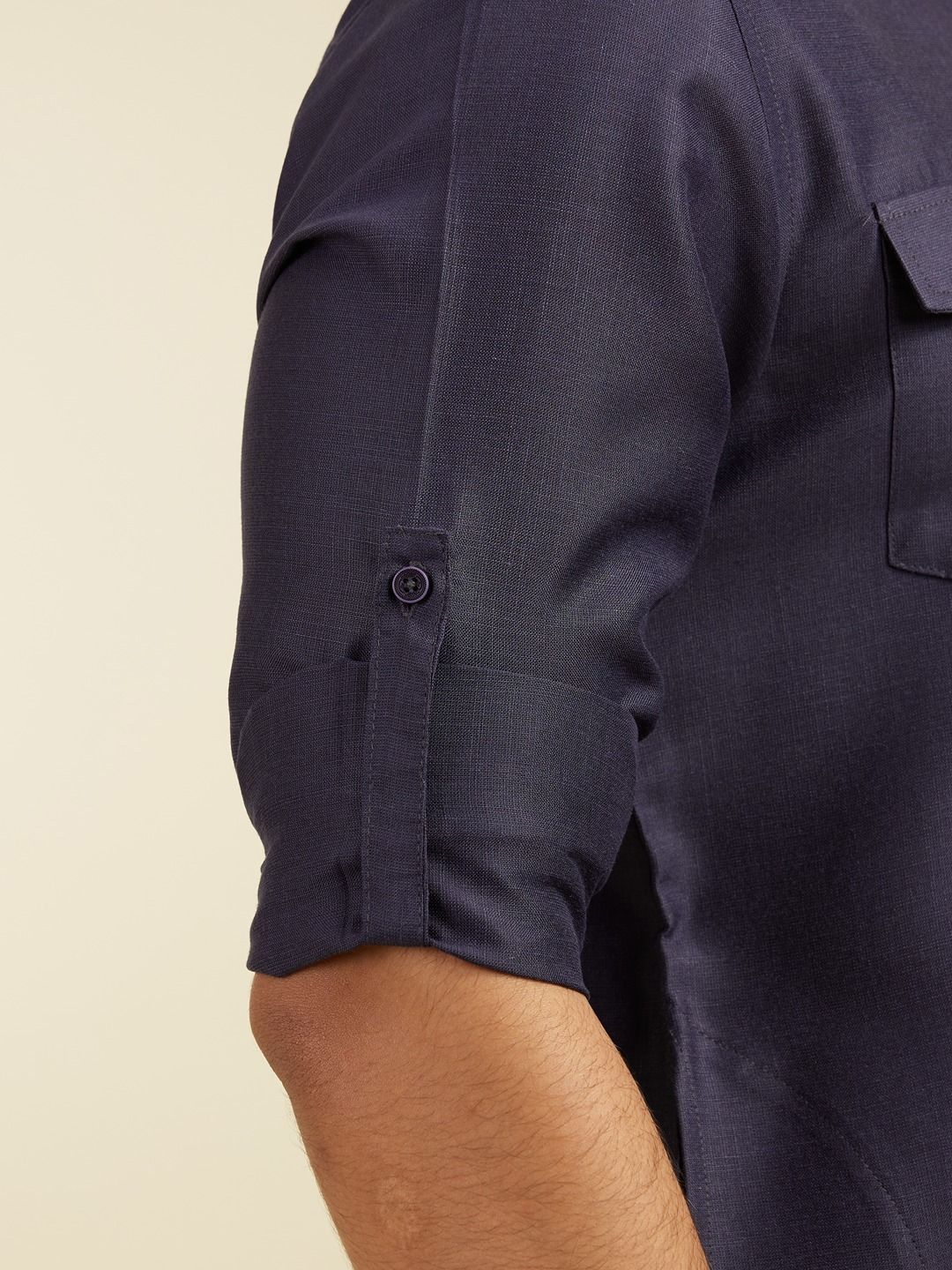 Diwas by Manyavar Shirt Collar Pathani Kurta