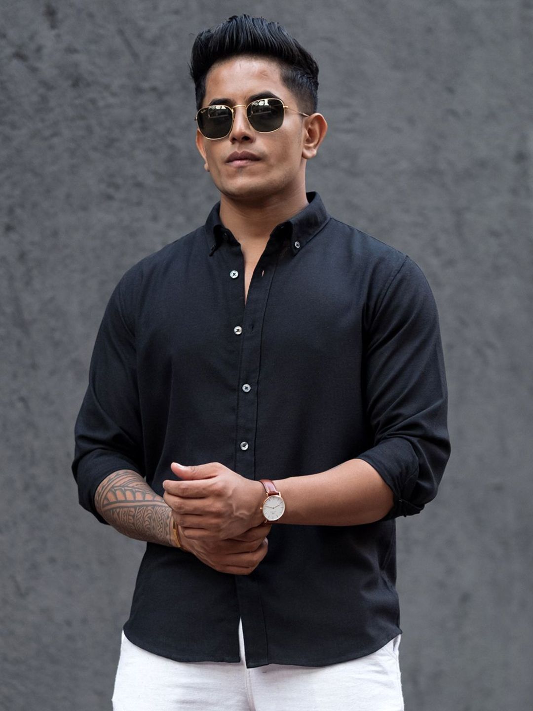 Powerlook Men Opaque Casual Shirt