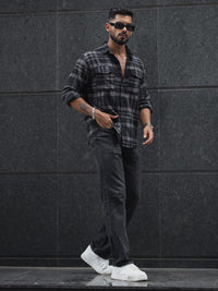 Powerlook Men Tartan Checks Opaque Checked Casual Shirt