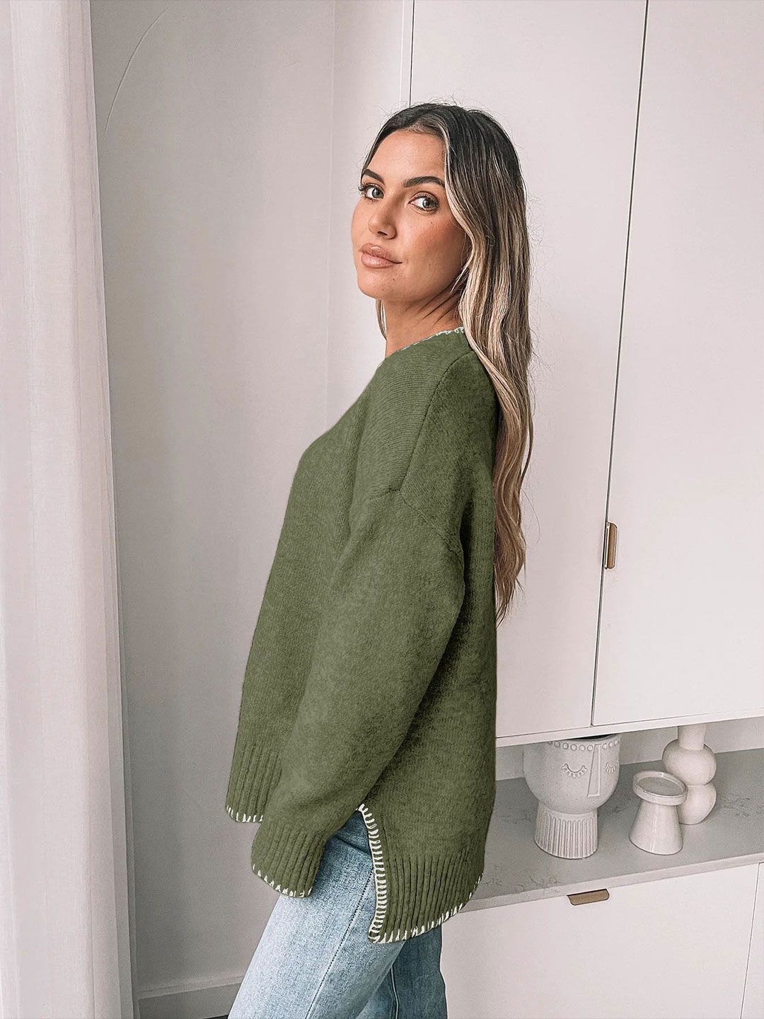 DressBerry Women Round Neck Extended Sleeves Top