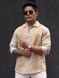 Powerlook Men Opaque Printed Casual Shirt