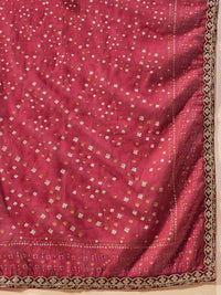 Indo Era Ethnic Motifs Embroidered Zari A-Line Kurta With Trousers & Dupatta