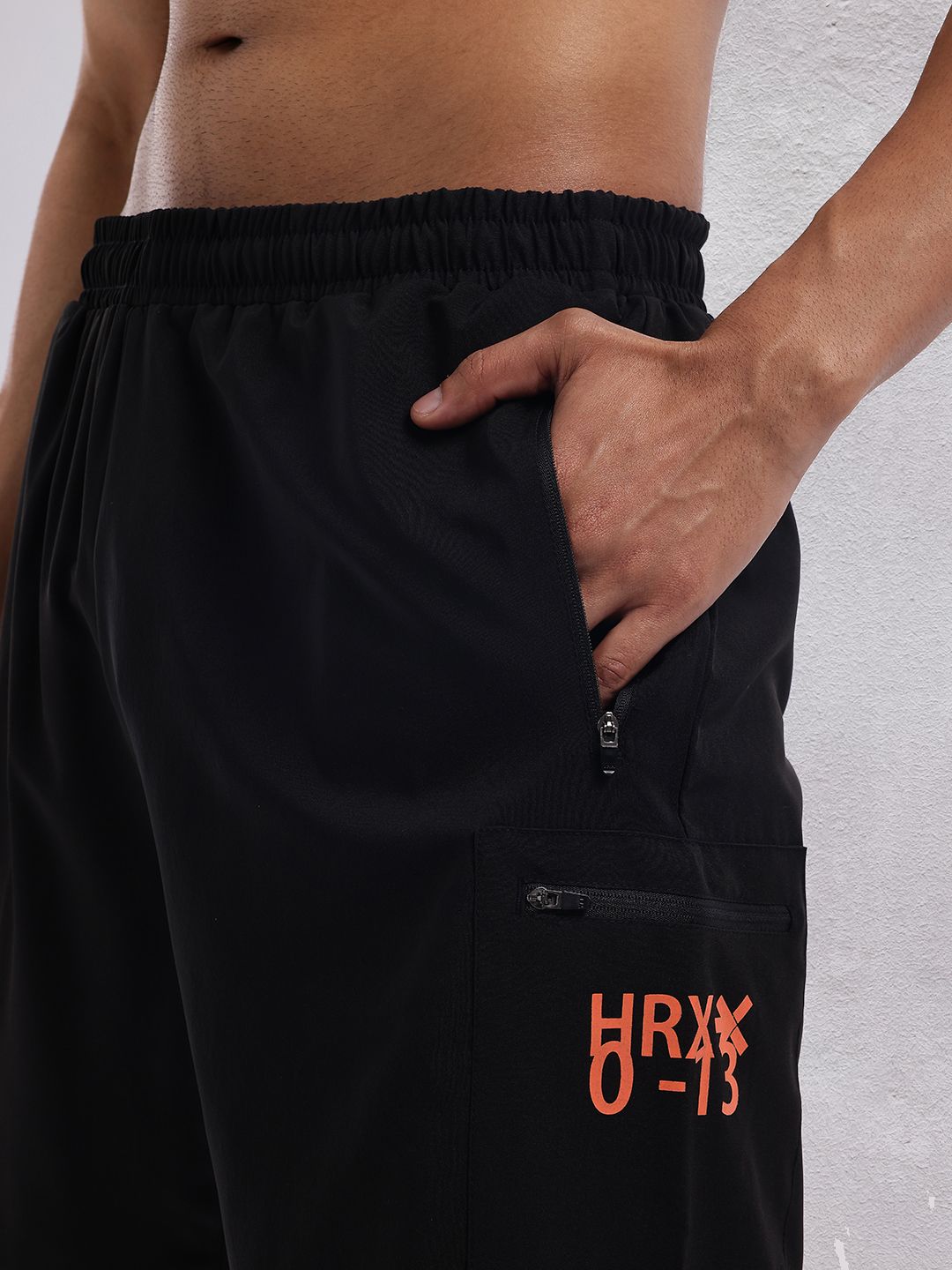 HRX by Hrithik Roshan Men Brand Logo Print Detail Mid-Rise Training Shorts