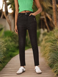 DressBerry Women Soft Edge Skinny Fit Low Distress Light Fade Stretchable Frayed Jeans
