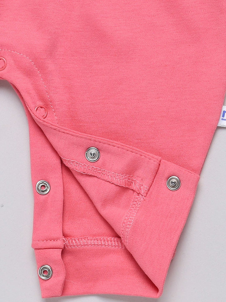 Moms Love Infants Girls Cotton Ruffled Dungarees with T-shirt