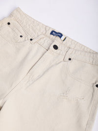 Bene Kleed Men Relax Fit Distressed Denim Shorts