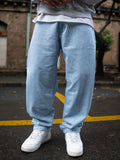 Powerlook Men Cotton Relaxed Fit Mildly Distressed Light Fade Jeans
