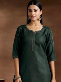 Libas Notched Neck Straight Kurta with Trousers & Dupatta